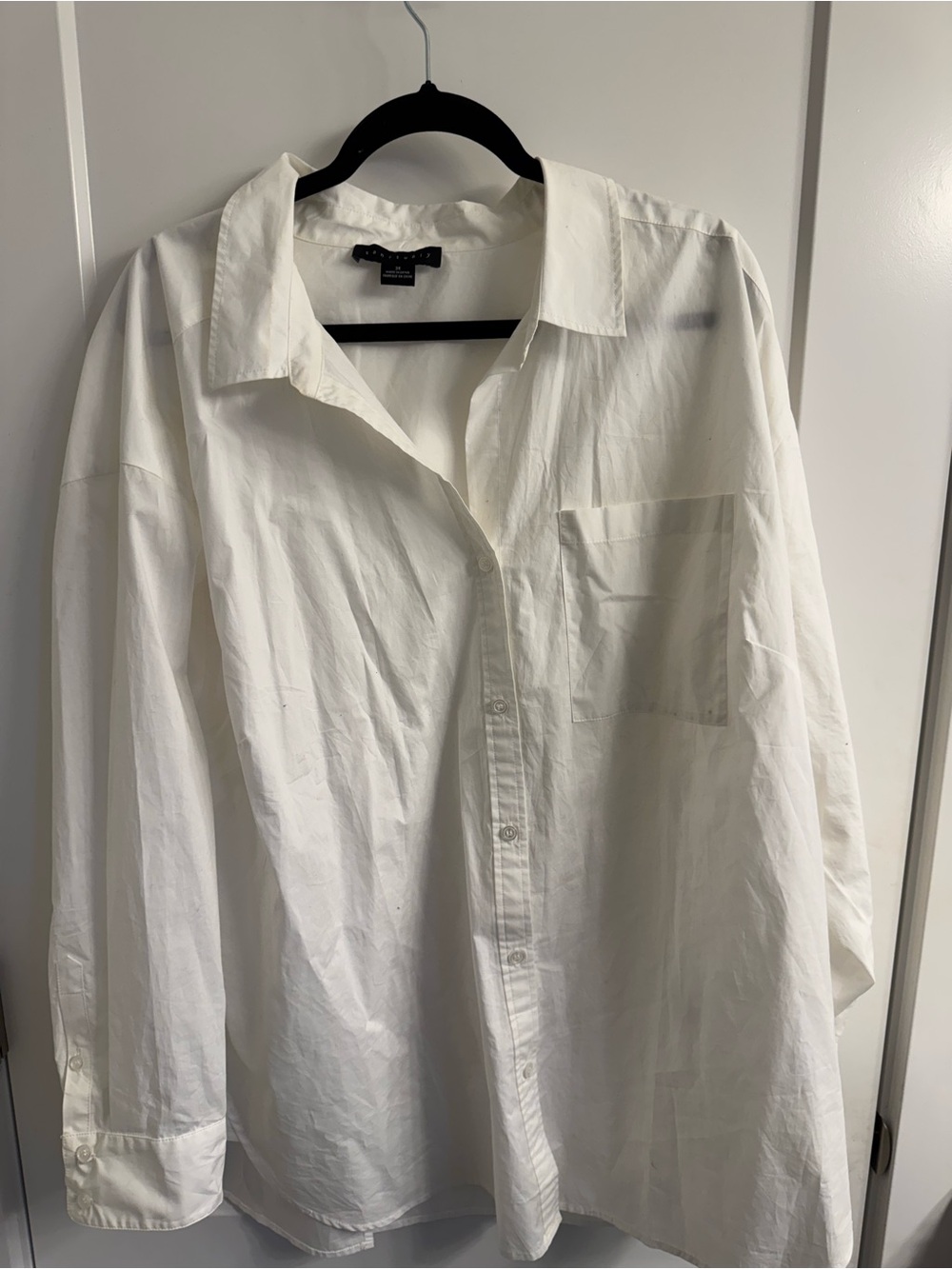 Sanctuary White Button-Up Blouse
